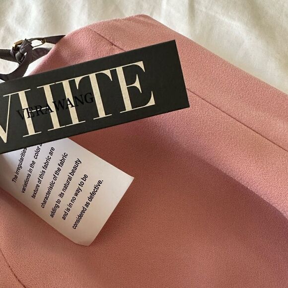 Vera Wang color Ballet Strapless Crepe Crepe Mermaid  Bridesmaid Dress Size 6 - Picture 5 of 8